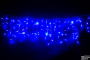 Светодиодная Бахрома 3м*0,7м  Флэш, цвет. Синий, белый провод каучук