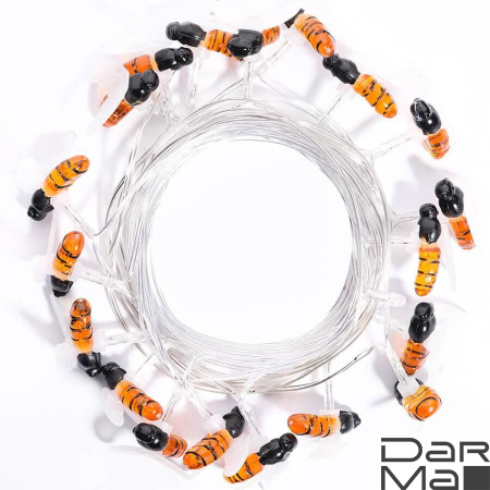 Гирлянда на солнечных батареях 380см разноцветная Uniel Пчелки USL-S-127/PT4000 Bees UL-00004280