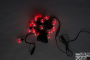 LED-2BLR-40CM-10M-240V-R, Белт-лайт с лампами, красный/черный пр.