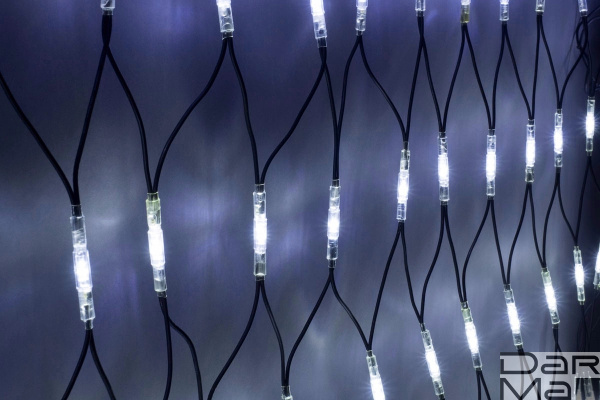 LED-SNLR-D-288-1,5*2M-S-240V-W/BL Белый/Чёрный провод