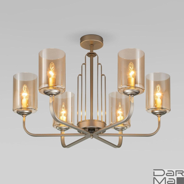 Потолочная люстра Eurosvet Defi 60138/6 перламутровое золото