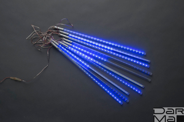 Сосульки Трубки 10шт 0,5М Син. LED-PLM-METEOR TUBE-540(10*54SMD2835)-10-12V-B  не соединяемаяNEW!