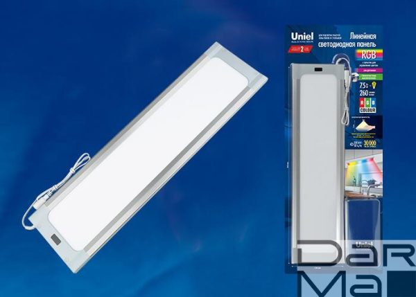 Мебельный светодиодный светильник Uniel ULI-F42-7,5W/RGB/RC/Dim Sensor IP20 Silver UL-00003038