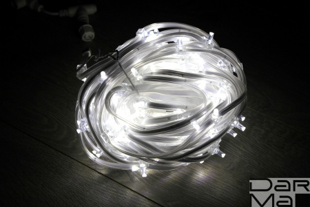 Клип Лайт 100 м Белый LED-KLP-333L прозрачный   провод