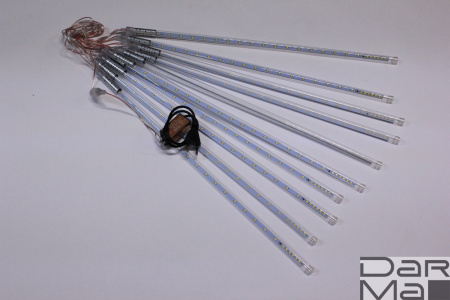 2021 Сосульки Трубки D12mm, 10шт 0,5М Синяя LED-PLM-SNOW-540SMD-0.5*4.5M-10-12V-B  не соединяемая