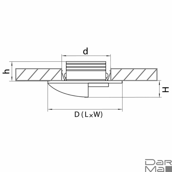 Встраиваемый светодиодный светильник Lightstar Lumina 212136