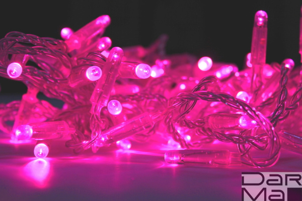 LED-PLS-100-10M-240V-P/C-W/O, розовый/прозр. провод, соед (без сил шнура) С КОЛПАЧКОМ NEW 2021