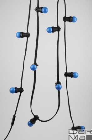 Лампа светодиодная ЭРА E27 1W 3000K синяя ERABL45-E27 Б0049573