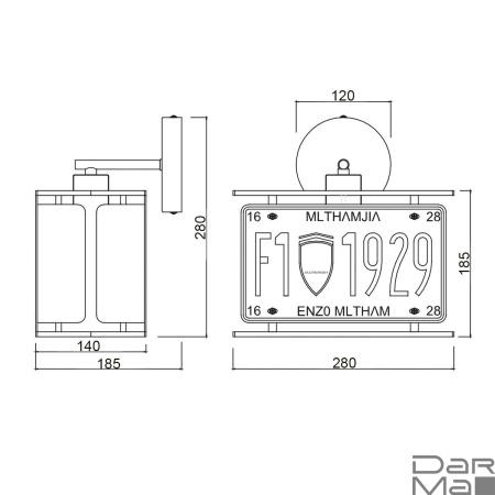 Бра Vele Luce Boom VL6372W11