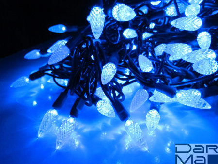 LED-PL-C6-4-G-220V-18-B, 20м, 200-205 светодиодов, синий