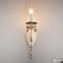 Бра Eurosvet Ravenna 10104/1 белый с золотом/тонированный хрусталь Strotskis