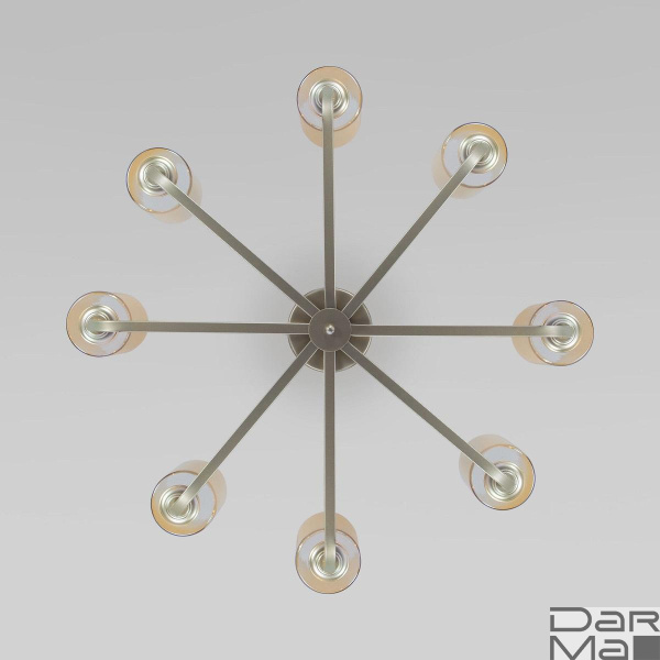 Потолочная люстра Eurosvet Defi 60138/8 перламутровое золото