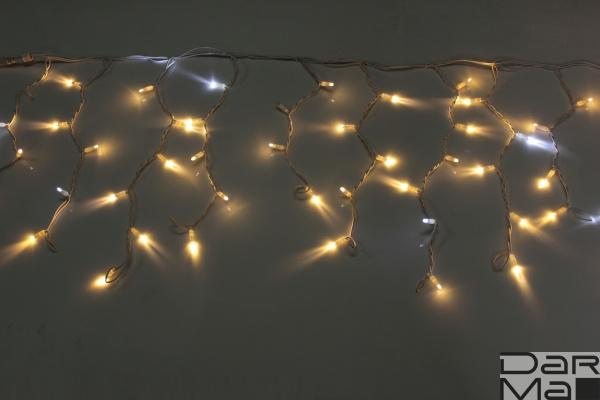 LED-RPLR-160-4.8M-240V-WW/WH-F(CW) Flash-холодный белый,  белые теплые светодиоды на белом проводе