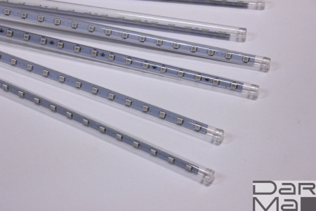 2021 Сосульки Трубки D12mm, 10шт 0,5М RGB  LED-PLM-SNOW-480SMD-0.5*4.5M-10-12V-RGB  не соедин.