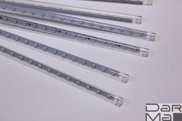 2021 Сосульки Трубки D12mm, 10шт 0,5М RGB  LED-PLM-SNOW-480SMD-0.5*4.5M-10-12V-RGB  не соедин.