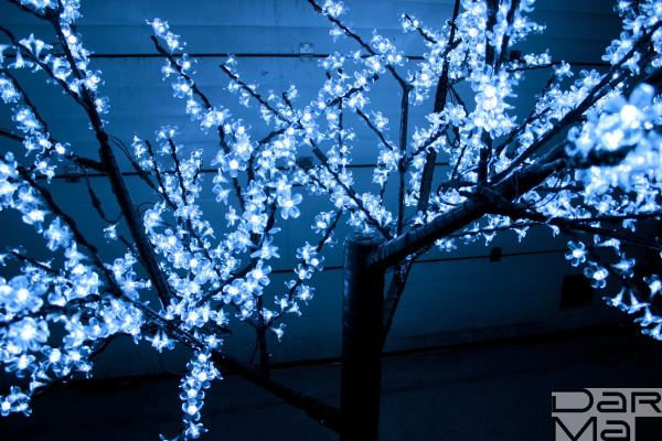 CBL-2.5-1728 LED вишня H:2,5m D2,0 м., белое