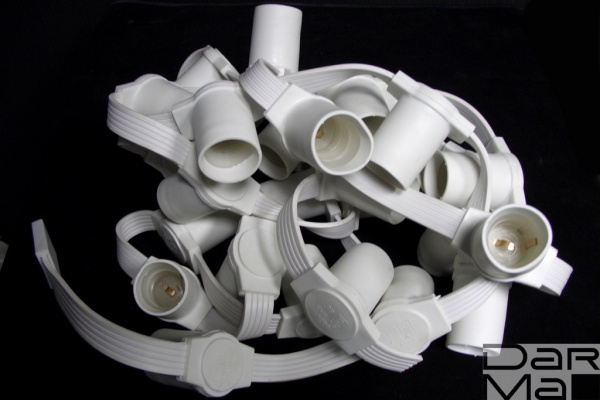 5BLС-E27-165-6-240V,Белт-лайт 5-ти пр. влагозащищ. БЕЛЫЙ