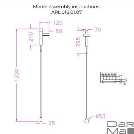 Бра Aployt Aga APL.016.01.07