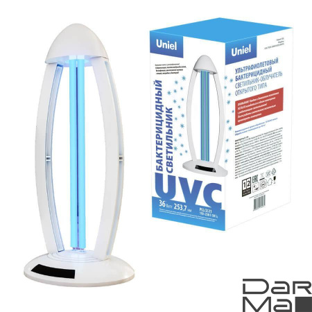 Ультрафиолетовая бактерицидная настольная лампа Uniel UGL-T02A-36W/UVCB White UL-00007265