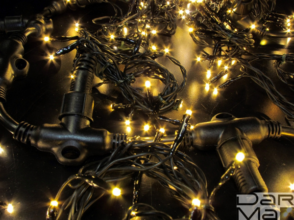 LED- PL-5720-2*5M-240V-WW/BL-T (тёплые белые светодиоды/черн пр)