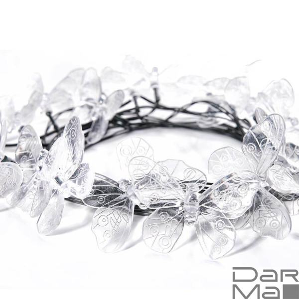 Гирлянда на солнечных батареях Uniel Бабочки USL-S-129/PT4000 Butterflies UL-00006557