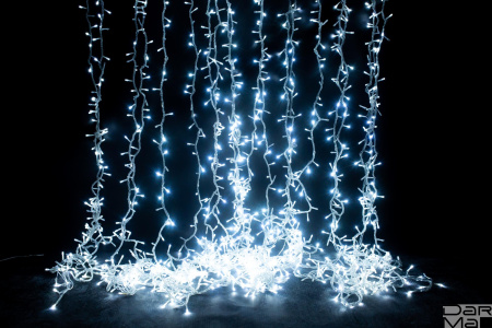 Светодиодный занавес ""Водопад"" 1х 3м БЕЛЫЙ LED-PHPL-1M*3M-2160ML-240V"