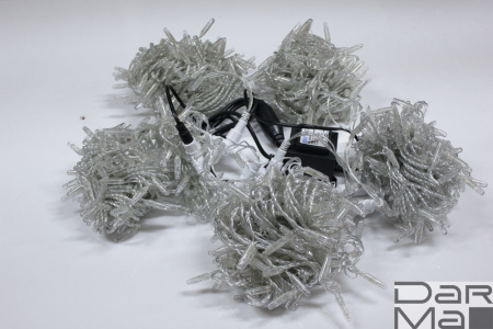 LED-PLS-200*5-20M*5-24V-B/C-F(B) 5 нитей, син/син F на прозр. пров. 24V/80W С КОЛПАЧКОМ