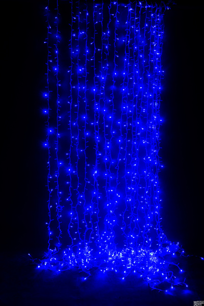 Светодиодный занавес ""Водопад"" 1х 3м Синий  LED-PHPL-1M*3M-2160ML-240V-B"