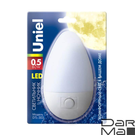 Настенный светодиодный светильник Uniel DTL-303-Овал/White/3LED/0,5W 02743