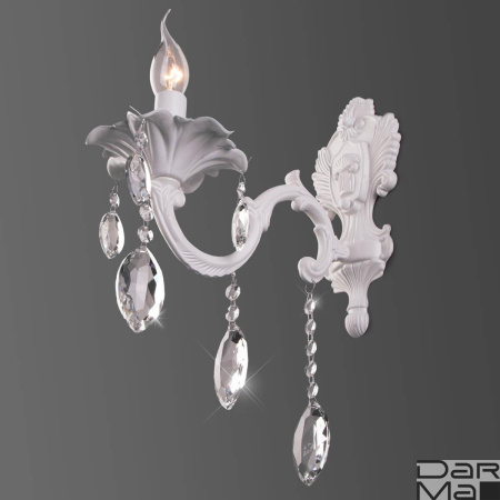 Бра Eurosvet Veletta 10108/1 белый/прозрачный хрусталь Strotskis