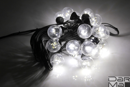LED-2BLR-2835-50CM-10M-240V-W/BL, Белт-лайт с лампами белый холодный/черный пр.