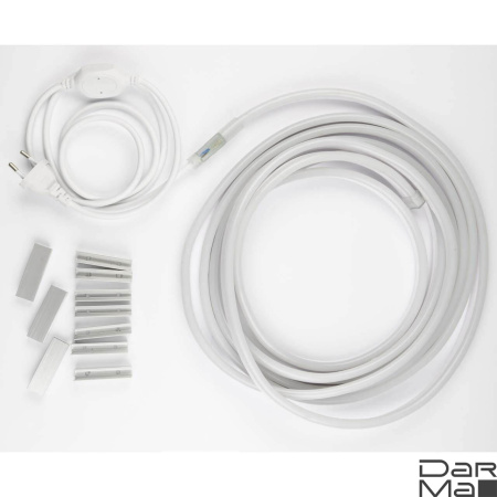 Гибкий неон Uniel 8W/m 120LED/m холодный белый 5M ULS-N21 5M/6500K/1.5M IP67 RRP40C00 UL-00006685