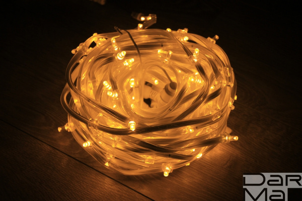 LED-FPC-3528-135-20M-12V-Y, Светодиод. гирлянда желтая, 135 LED SMD3528, 20М, 12V