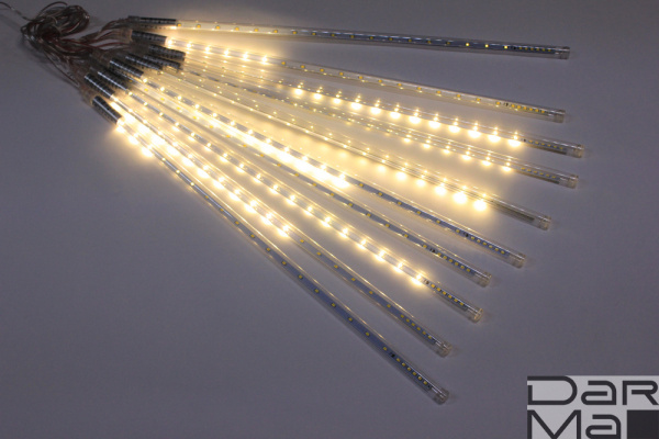 2021 Сосульки строб Трубки D12mm,10шт 0,5М Бел теп LED-PLM-SNOW-480SMD-0.5*4.5M-10-7V-WW не соедин.