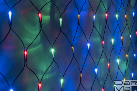 LED-SNL-C-540-2*4M-240V-MULTY/BL МУЛЬТИ LED на чернoм проводе, с контроллером, соединяемая