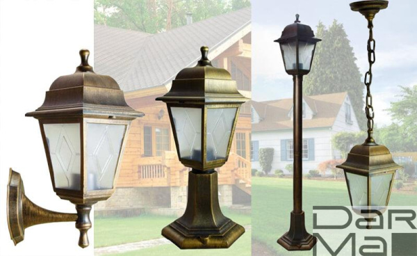 Уличный светильник Uniel UUL-A01T 60W/E27 IP44 Bronze UL-00009495