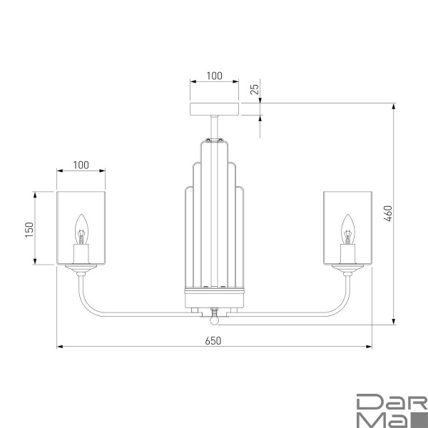Потолочная люстра Eurosvet Defi 60138/6 перламутровое золото