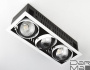 Встраиваемый светодиодный светильник Ambrella light Cardano T813 BK/CH 3*12W 4200K