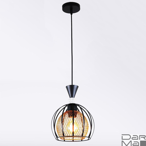 Подвесной светильник Reluce 03061-0.9-01 BK+GOLD