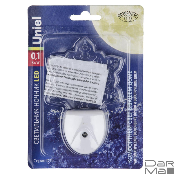 Светильник-ночник Uniel DTL-315 Цветок/White/Sensor UL-00007052