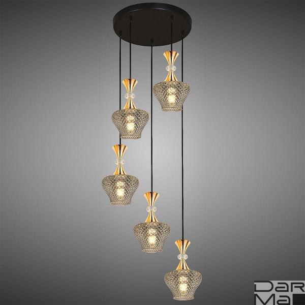 Подвесная люстра Reluce 09004-0.9-05 Smoke