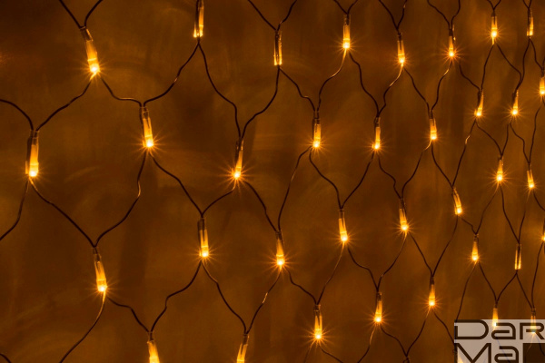 LED-XG-540-2*4M-230V ЖЕЛТЫЕ LED на черн с контр