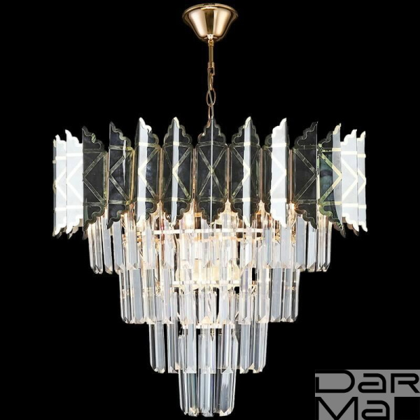 Подвесная люстра Reluce 02202-0.4-07 FGD+BK