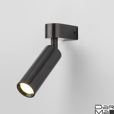 Светодиодный спот Eurosvet Pitch 20143/1 LED черный жемчуг