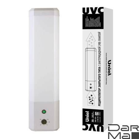 Ультрафиолетовый бактерицидный рециркулятор Uniel UDG-M62T UVCB/TM White UL-00007717