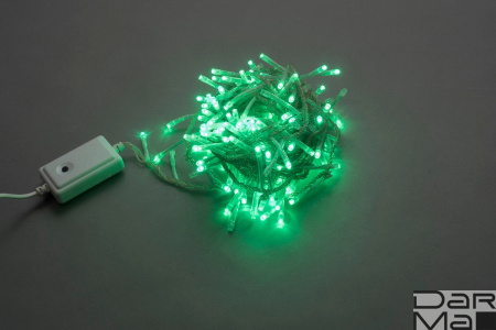 LED-BW-200-10M-240V-G, зеленая на прозрачном пров