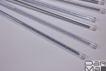 2021 Сосульки Трубки D12mm, 10шт 0,5М Белая теплая LED-PLM-SNOW-540SMD-0.5*4.5M-10-12V-WW не соедин.