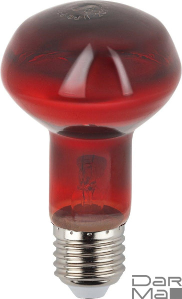 Лампа инфракрасная ЭРА E27 60 Вт для обогрева животных и освещения ИКЗК 230-60 Вт R63 Е27 Б0057281