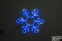 LED-XM(FR)-2D-CK022-24'-B-F(W) Синяя Снежинка 60.5х52см с белыми Flash LED