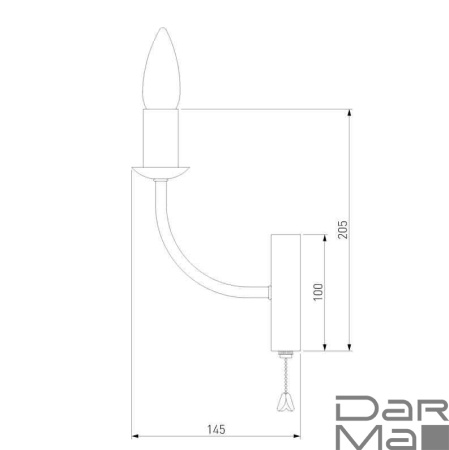 Бра Eurosvet Santi 60139/1 хром